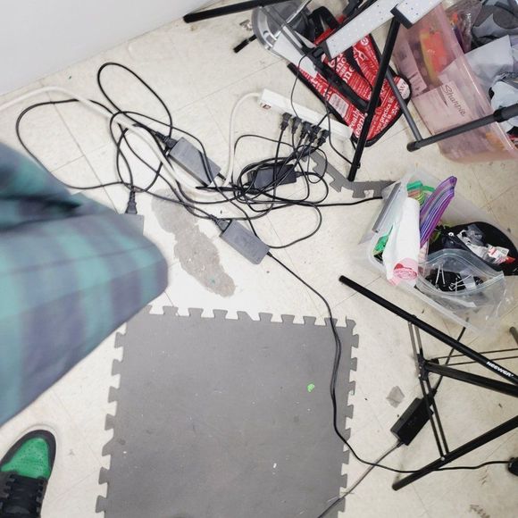 American Eagle Outfitters Men Green Plaid Authentic Full Zip Bomber Jacket Small - Picture 6 of 8